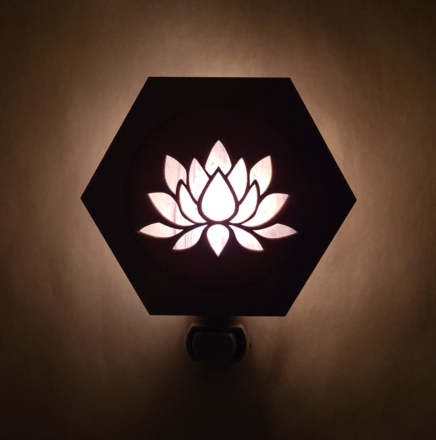 Lotus Stencil Night Light
